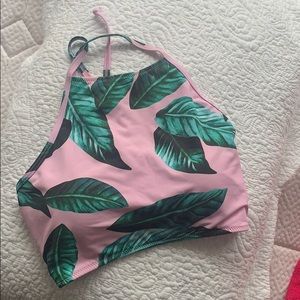 Palm leaf bikini top